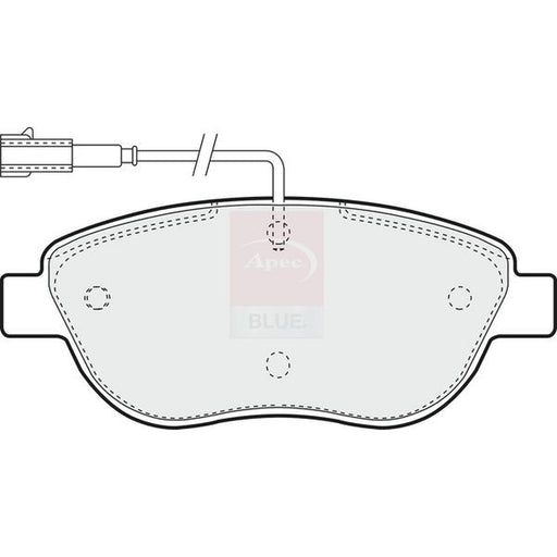 Apec Front Brake Discs & Pads fits Fiat Grande Punto 2005-2010 1.3 1.4 1.6 1.9