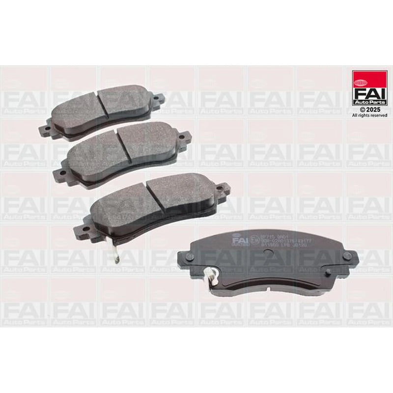 FAI Front Brake Pad Set fits Toyota Corolla 1995-2001 1.3 1.4 1.6 1.9