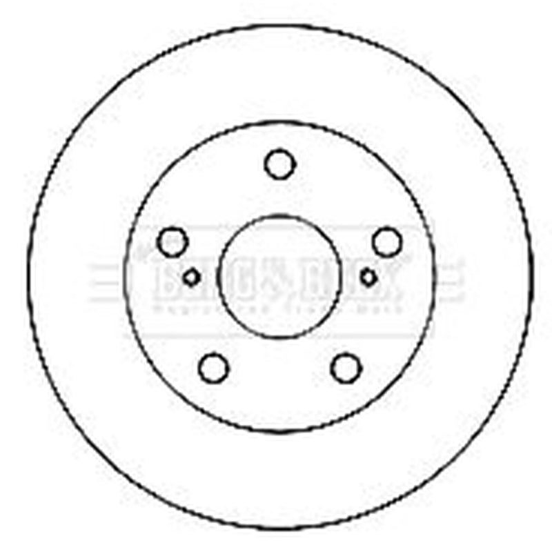 Borg & Beck Front Brake Discs & Pads fits Toyota Hilux Vigo VII Pickup 2005-2015