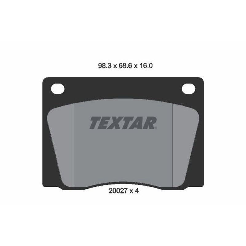 Textar Front Brake Pad Set 2002701