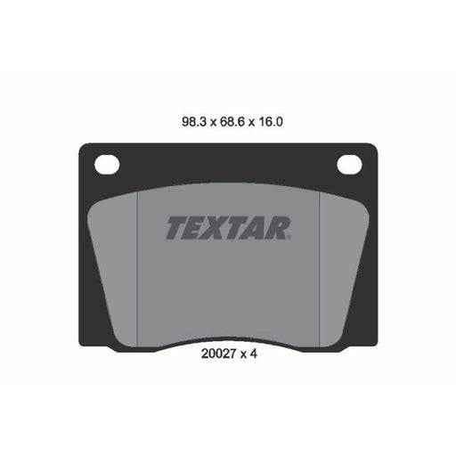 Textar Front Brake Pad Set 2002701