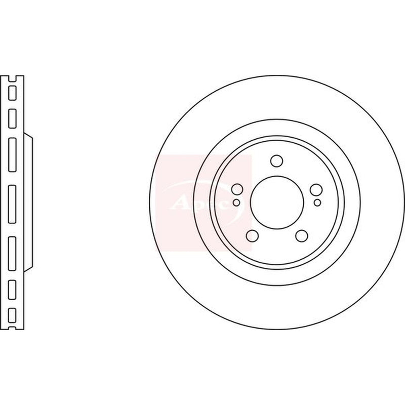 Apec Front Brake Vented Discs & Pads fits Renault Clio 2000-2005 3.0