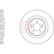 Apec 2 x Vented Brake Discs fits Renault Clio 2000-2005 3.0
