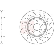 Apec 2 x / Brake Discs fits Mercedes-Benz Sl 2001-2012 230.470 230.472 230.474