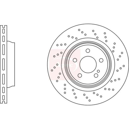 Apec 2 x / Brake Discs fits Mercedes-Benz Sl 2001-2012 230.470 230.472 230.474