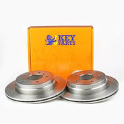 Key Parts Front Vented & Rear Vented Brake Discs & Pads fits BMW 3 2005-2013