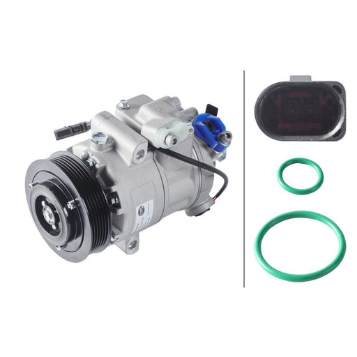 Hella Air Conditioning Compressor fits Audi A2 2000-2005 1.2 1.4 1.6