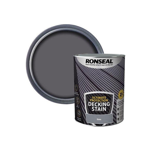 Ronseal Ultimate Protection Decking Stain Slate 5 litre Ronseal - NN4 Online