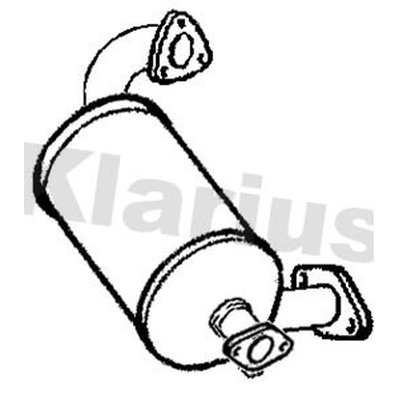 Klarius Catalyst Type Approved With Pipe fits Mercedes-Benz Citan Dualiner