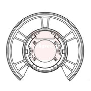 Apec Brake Disc Splash Guard Rear fits Mercedes-Benz Sprinter 3,5-T 2006-2018