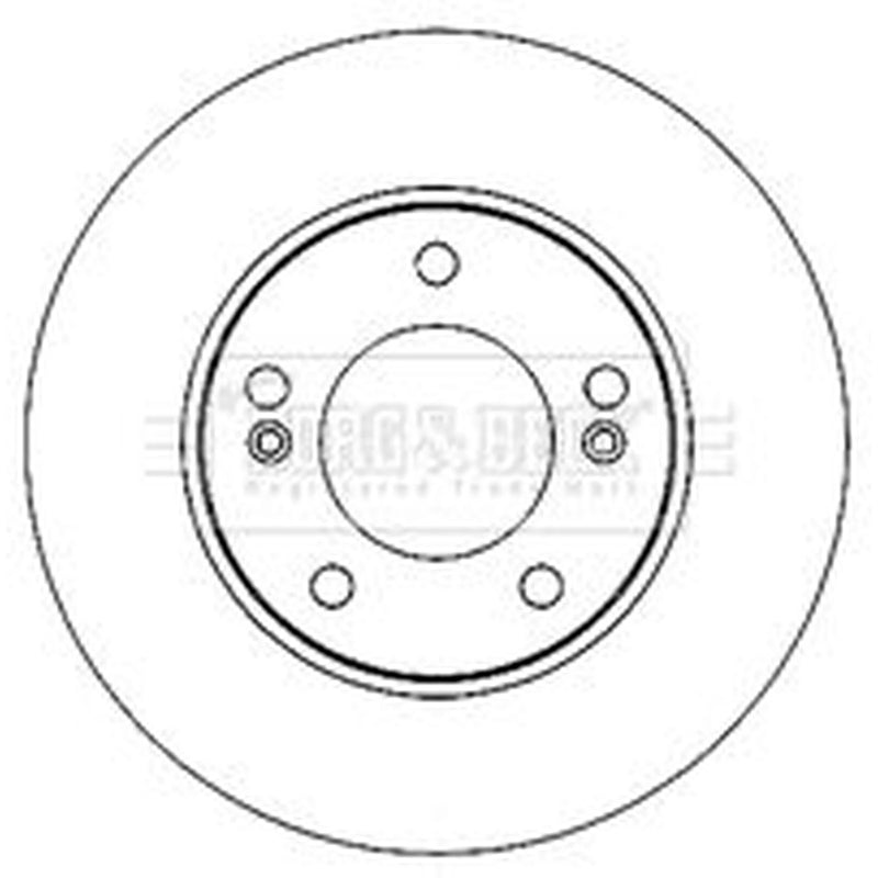 Borg & Beck Front & Rear Brake Discs & Pads fits Ssangyong Rodius I 2005 on 2.7