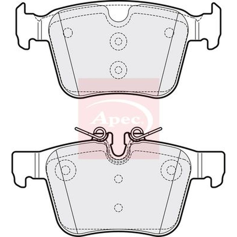 Apec Front Vented & Rear Vented Brake Discs & Pads fits Jaguar Xe 2015 on 2.0