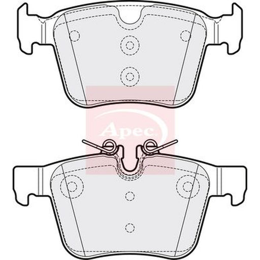 Apec Rear Brake Pad Set fits Jaguar E-Pace 2017-2018 2.0