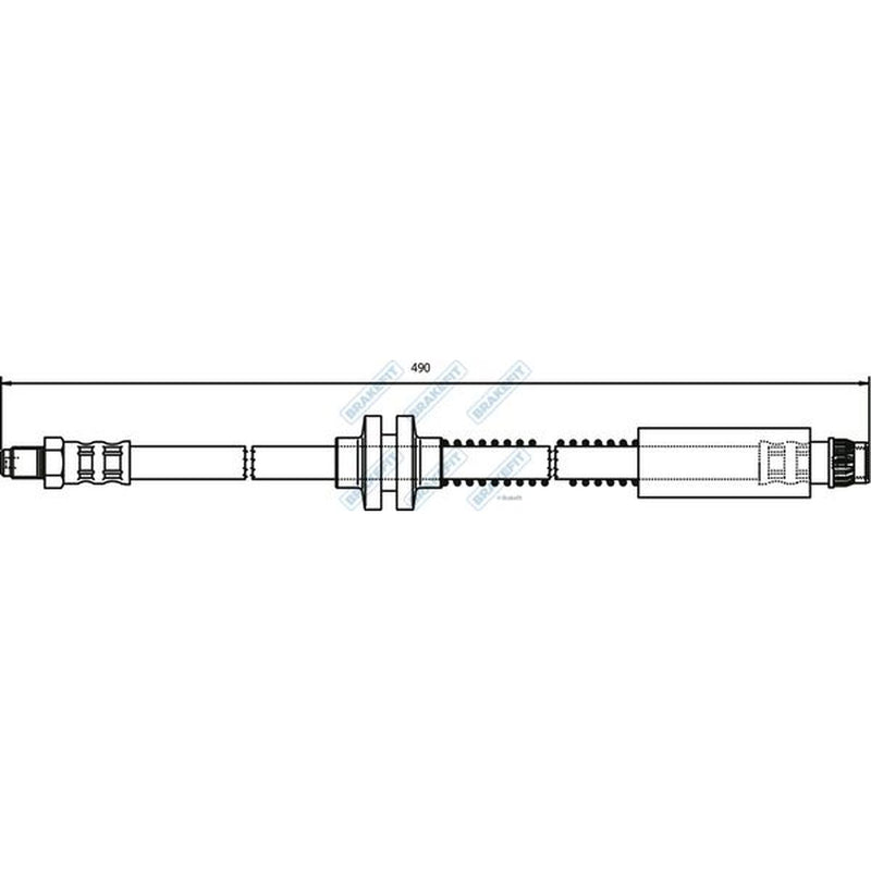 Apec Brake Hydraulic Hose Line Front fits Citroën C8 2002 on 2.0 2.2