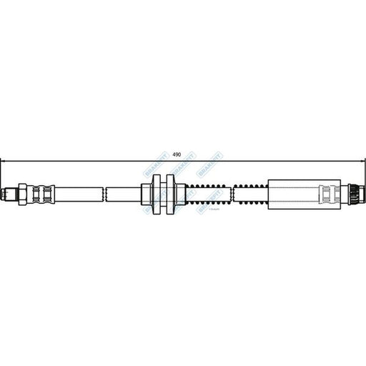 Apec Brake Hydraulic Hose Line Front fits Citroën C8 2002 on 2.0 2.2