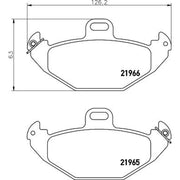 DON Rear Brake Pad Set fits Renault Laguna I 1995-2002 1.6 1.8 1.9 2.0 2.2 2.9