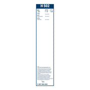 Bosch Conventional Wiper Blade 500mm — H502 fits Citroën C5 I 2001-2004