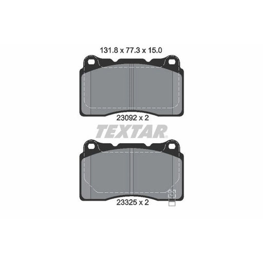 Textar Front Brake Pad Set 2309204