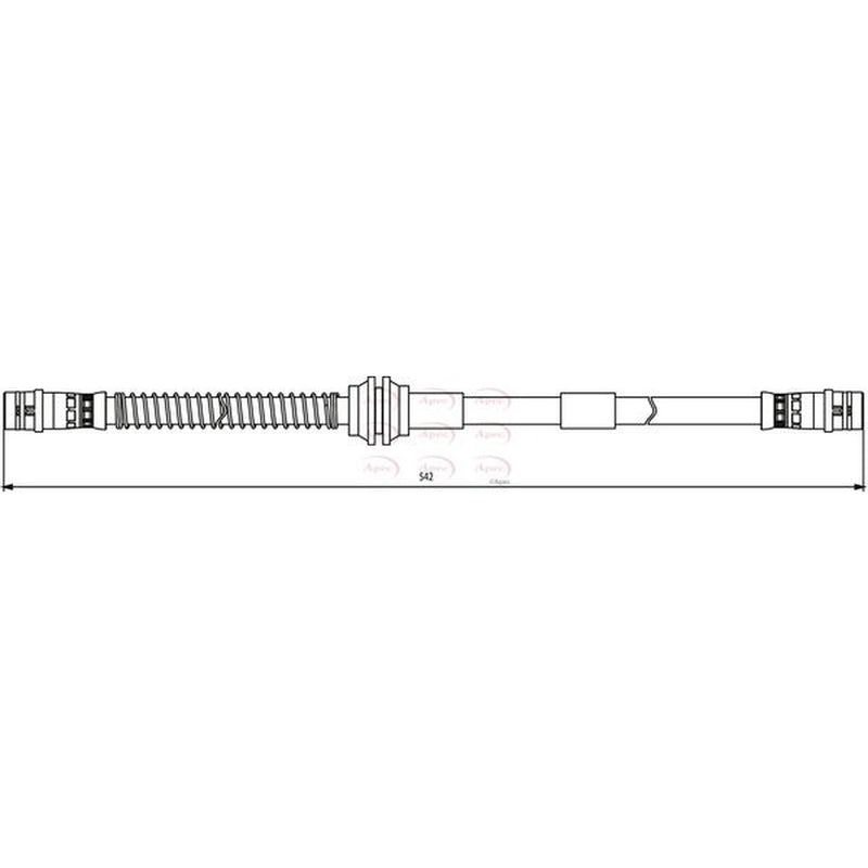 Apec Brake Hydraulic Hose Line Front fits Audi Q7 2006-2015 3.0 3.6 4.2 6.0