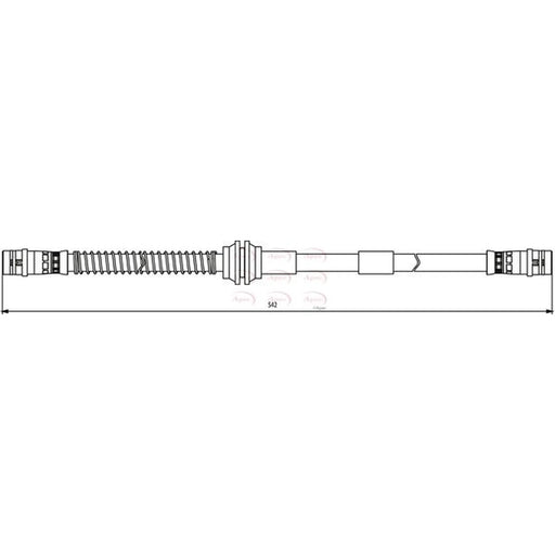 Apec Brake Hydraulic Hose Line Front HOS3815