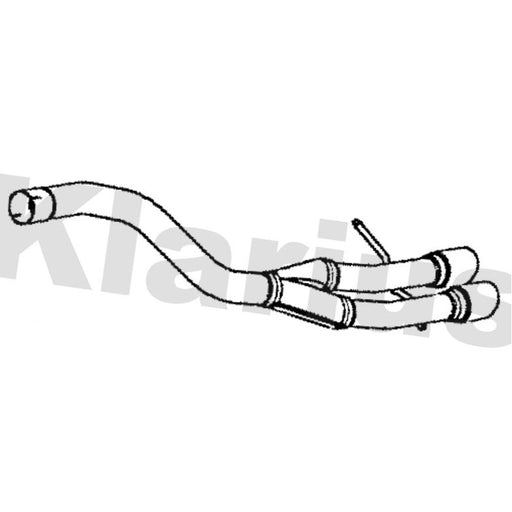 Klarius Exhaust Pipe OD fits VW Passat Alltrack B7 Variant 2012-2014 2.0