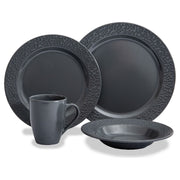 16 Piece premium dining set in graceful grey K2022 Quest - Dynamic Drive