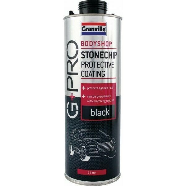 3 x Granville Black Stone Chip Spray Paint All Round Protection 1 Litre Granville - Dynamic Drive