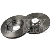 Key Parts Front Brake Vented Discs & Pads fits Opel Astra J 2012-2018 1.6 1.7