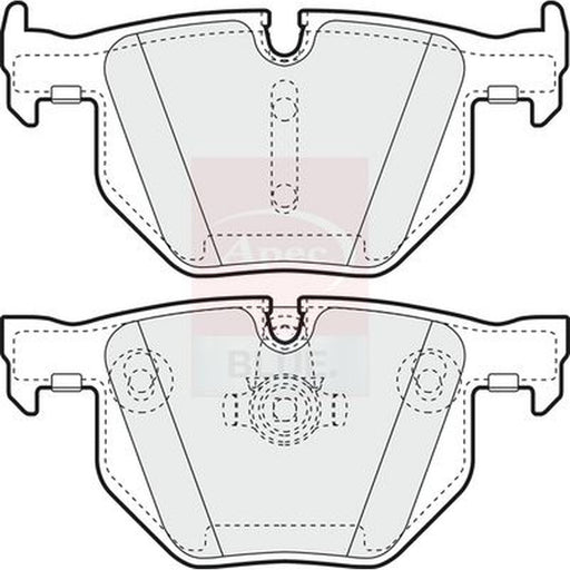 Apec Rear Brake Pad Set fits BMW 5 2001-2010