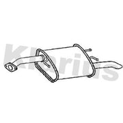 Klarius Box With Tail Pipe Rear fits Chevrolet Lacetti 2005-2013 1.4 1.6 1.8