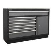 Sealey Modular 7 Drawer Floor Cabinet 1360mm APMS64 Sealey - Dynamic Drive