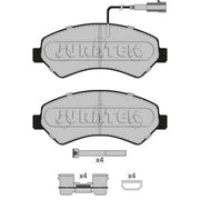 Juratek Front Brake Pad Set fits Citroën Relay III 2006-2023 2.0 2.2 3.0