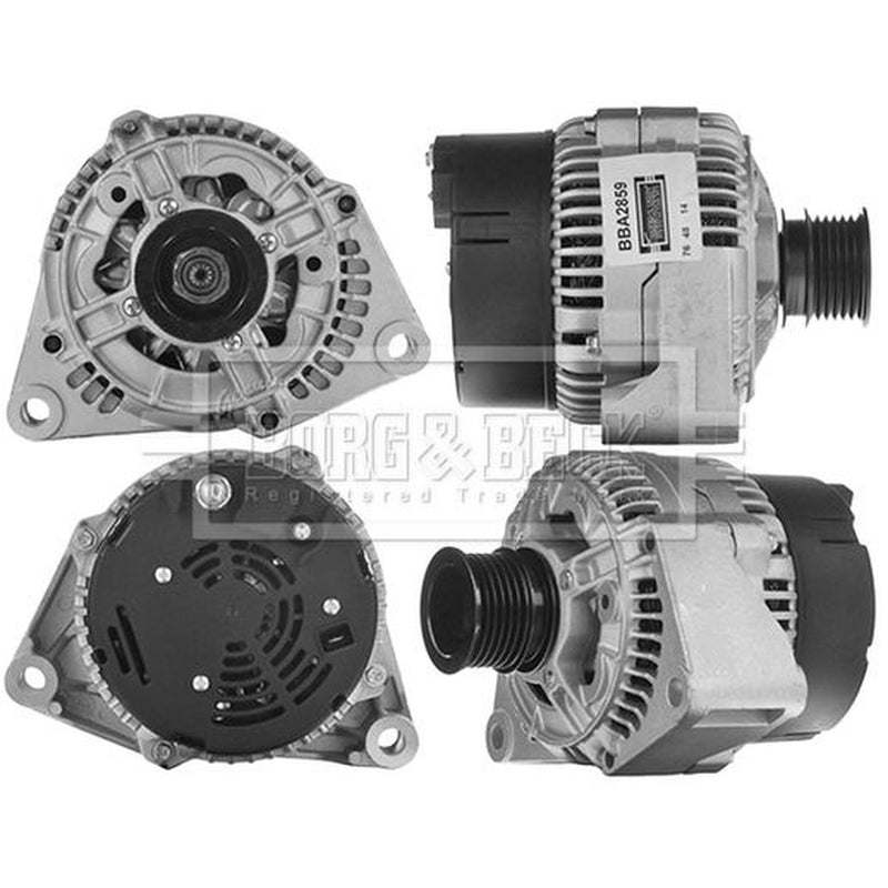 Borg & Beck Car Alternator 12V fits Mercedes-Benz Sprinter 2-T 1995-2006
