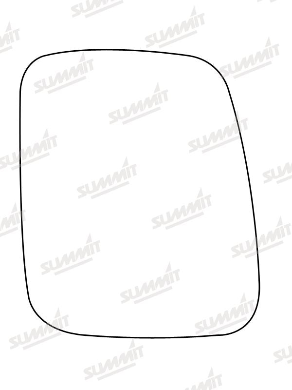 Summit Stick-On Commercial Mirror Glass fits VW Transporter 90 on RHS Summit - Bars 4 Cars