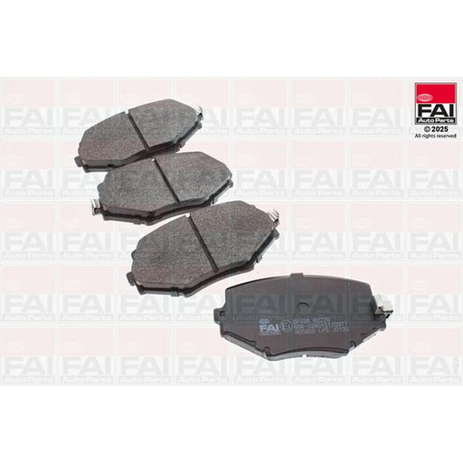 FAI Front Brake Pad Set fits Mazda MX-5 1993-2005 1.6 1.8