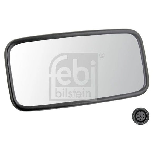 Febi Driver Cab Exterior Mirror Wide 100mm Thick 49986