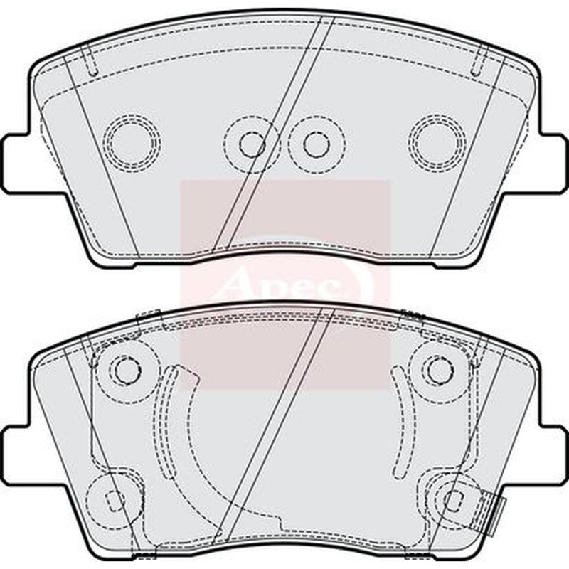 Apec Front Brake Pad Set fits Genesis G70 2021 on 2.0
