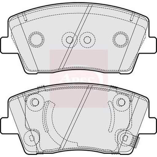 Apec Front Brake Pad Set fits Genesis G70 2021 on 2.0