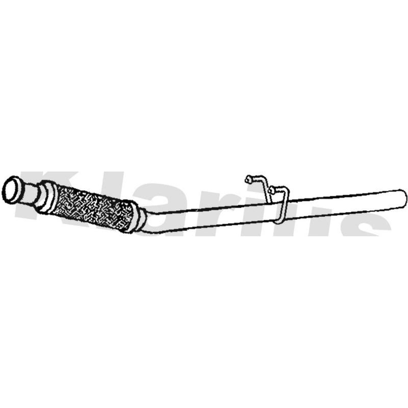 Klarius Exhaust Pipe OD fits Peugeot 206 2001-2009 1.4