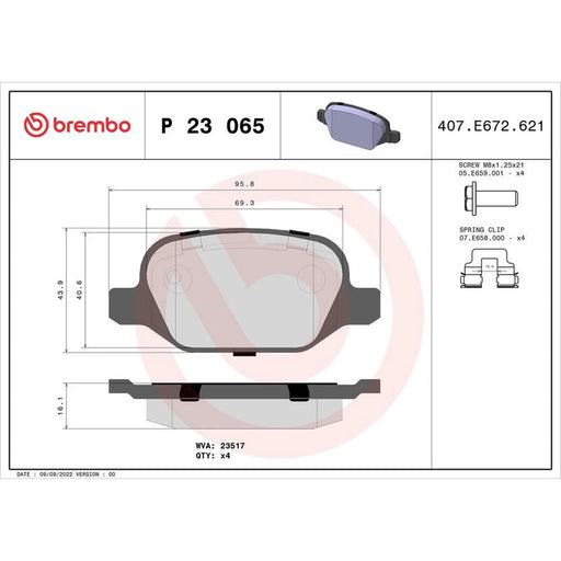 Brembo Front & Rear Pads fits Alfa Romeo 156 Sportwagon 2004-2006 1.9
