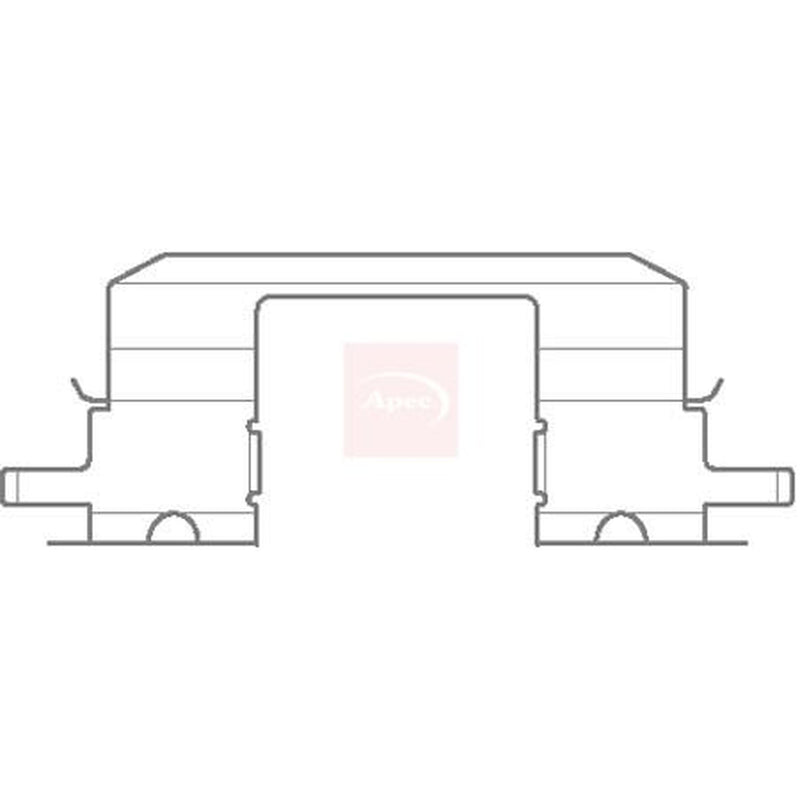 Apec Brake Pad Accessory Fitting Kit Front fits Subaru Forester 1997-2002 2.0