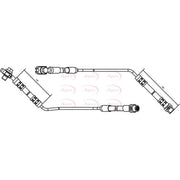 Apec Brake Hydraulic Hose Line Rear Right fits BMW X5 2000-2006 3.0 4.4 4.6 4.8