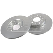 Borg & Beck Rear Brake Discs & Pads fits Jeep Compass 2016-2017 1.4 1.6 2.0