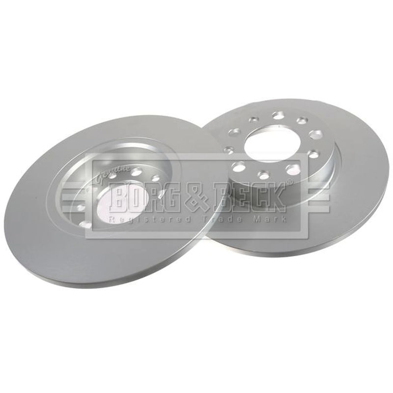 Borg & Beck Rear Brake Discs & Pads fits Jeep Compass 2016-2017 1.4 1.6 2.0