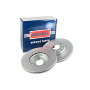Borg & Beck Front Brake Vented Discs & Pads fits Skoda Superb I 2001-2008