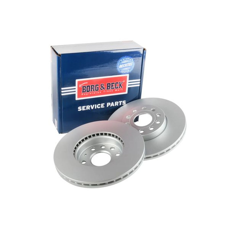 Borg & Beck Front Brake Vented Discs & Pads fits Skoda Superb I 2001-2008
