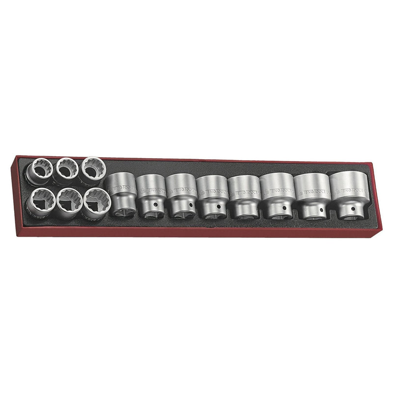 Teng Tools 3/4" Socket Set 12 pt AF TTX4 14 Pieces Teng Tools - Dynamic Drive
