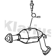 Klarius Catalyst Type Approved With Pipe fits Audi A5 2008-2012 2.0