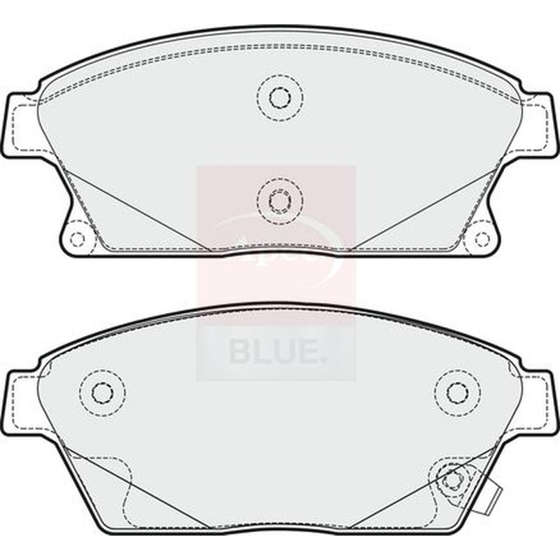 Apec Front Brake Pad Set fits Cadillac Ats 2013 on 2.0
