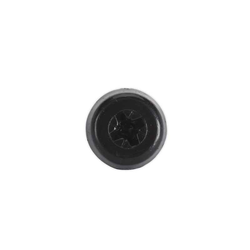 Sealey Black Number Plate Screw Plastic Enclosed Head 4.8 x 24mm - Pack of 50 Sealey  - Dynamic Drive